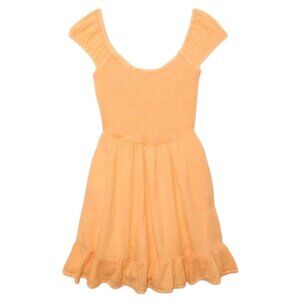 American Eagle Smocked Bodice Gauze Mini Dress